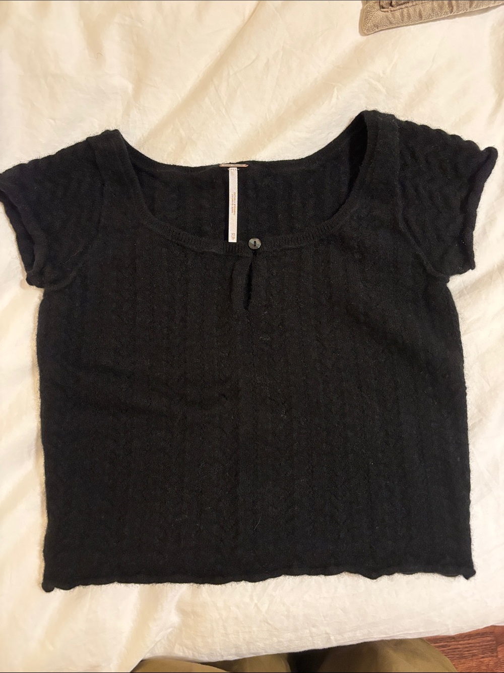 Free People cashmere pointelle top